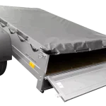 Anhänger für Pkws Garden Trailer 201 KIPP 200×125 cm 750 kg [mit Flachplane, Stützrad und Flachplaneträger]